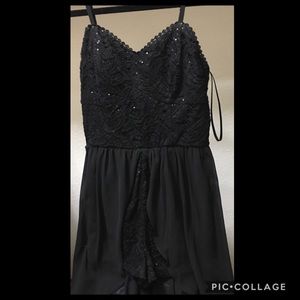 Black sequin dress